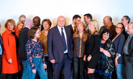 Les 35 colistiers de la liste Soisy Avenir lors de l'élection municipale du 15 mars 2020